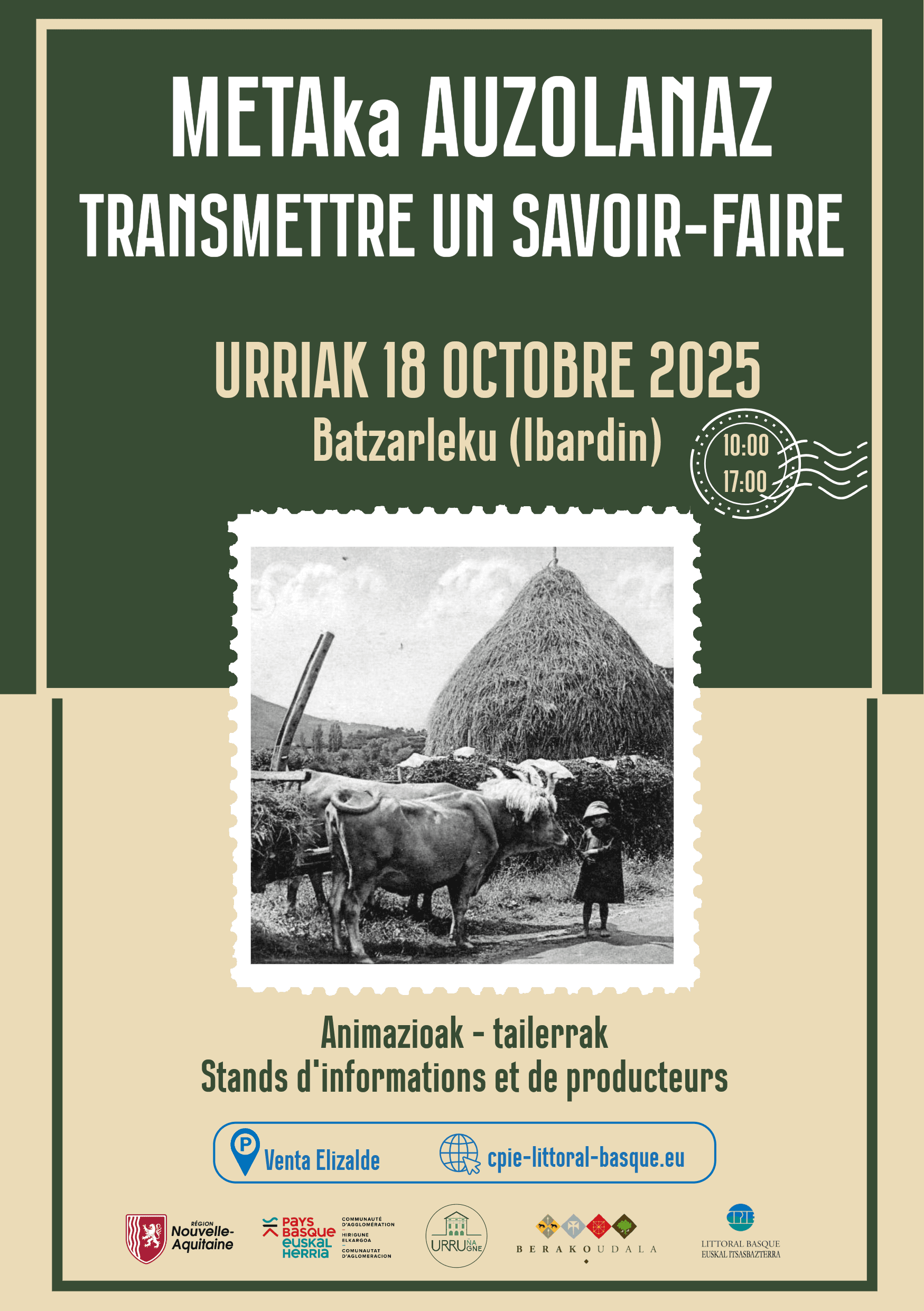 image représentative de l'évènement Metaka auzolanaz - Transmettre un savoir-faire