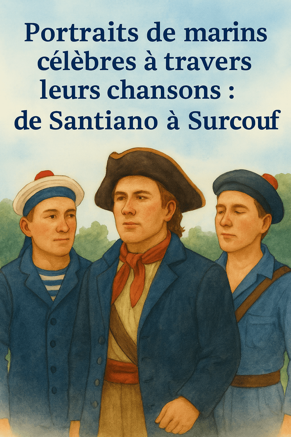 image représentative de l'article Portraits de marins célèbres à travers leurs chansons : de Santiano à Surcouf