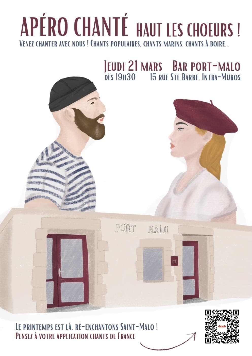 image représentative de l'évènement Apéro chanté à St Malo !