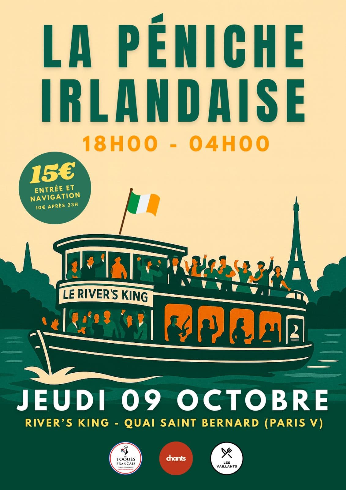 image représentative de l'évènement La péniche irlandaise
