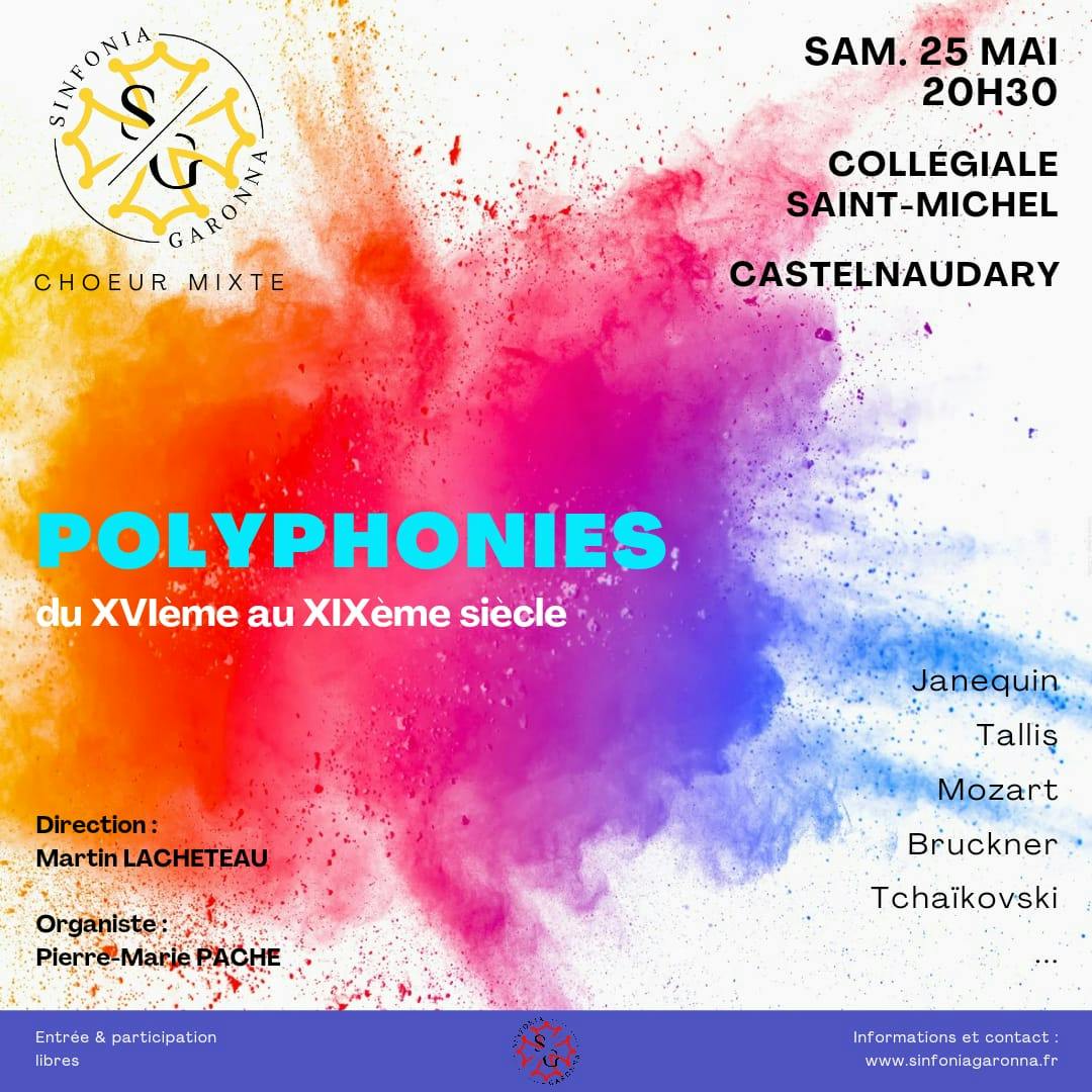 image représentative de l'évènement Concert de polyphonies - Sinfonia Garonna