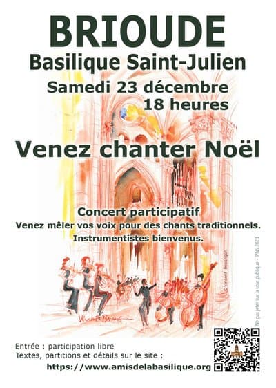 image représentative de l'évènement Brioude : Venez chanter Noël