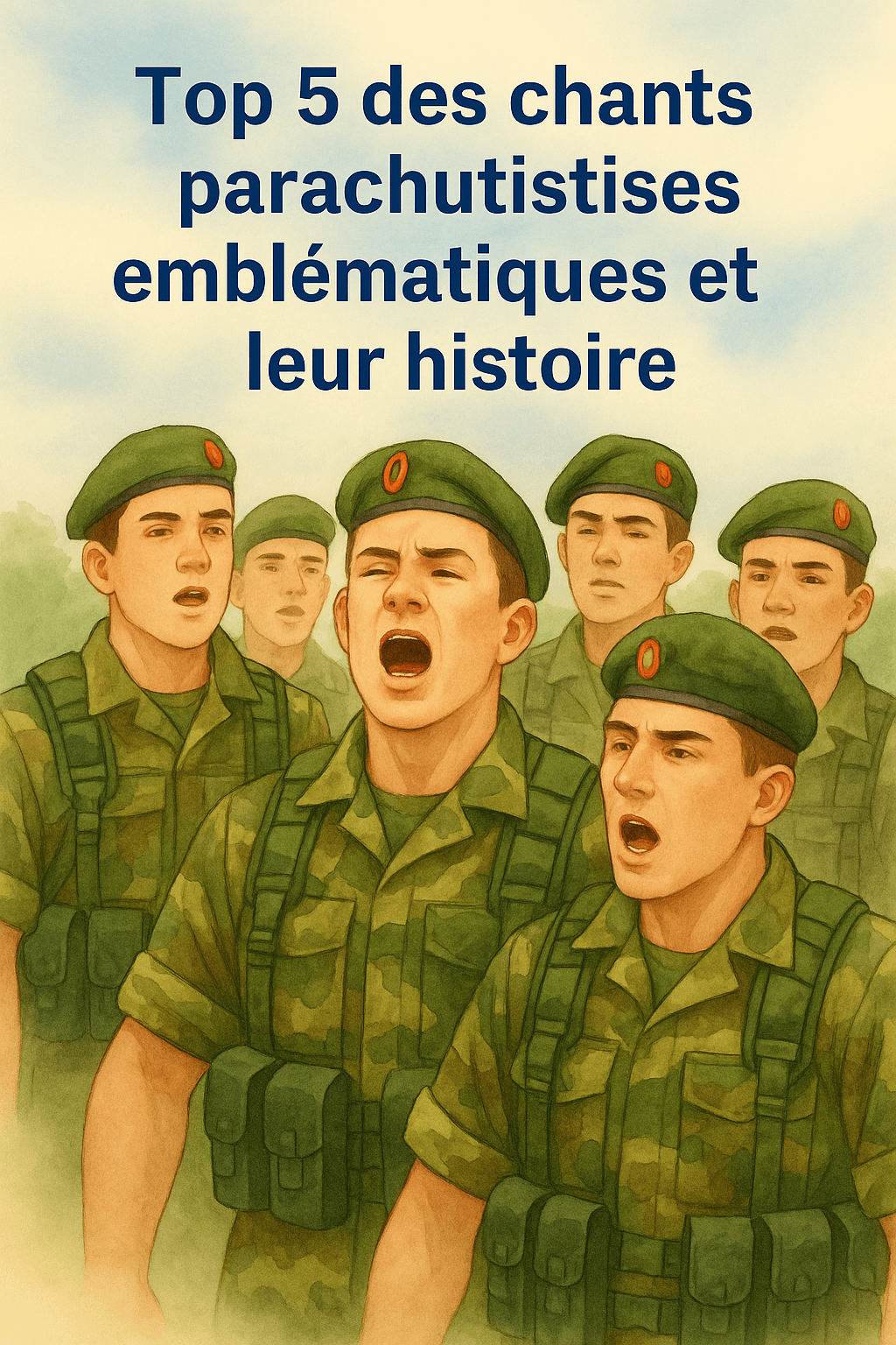 image représentative de l'article Top 5 des chants parachutistes emblématiques et leur histoire