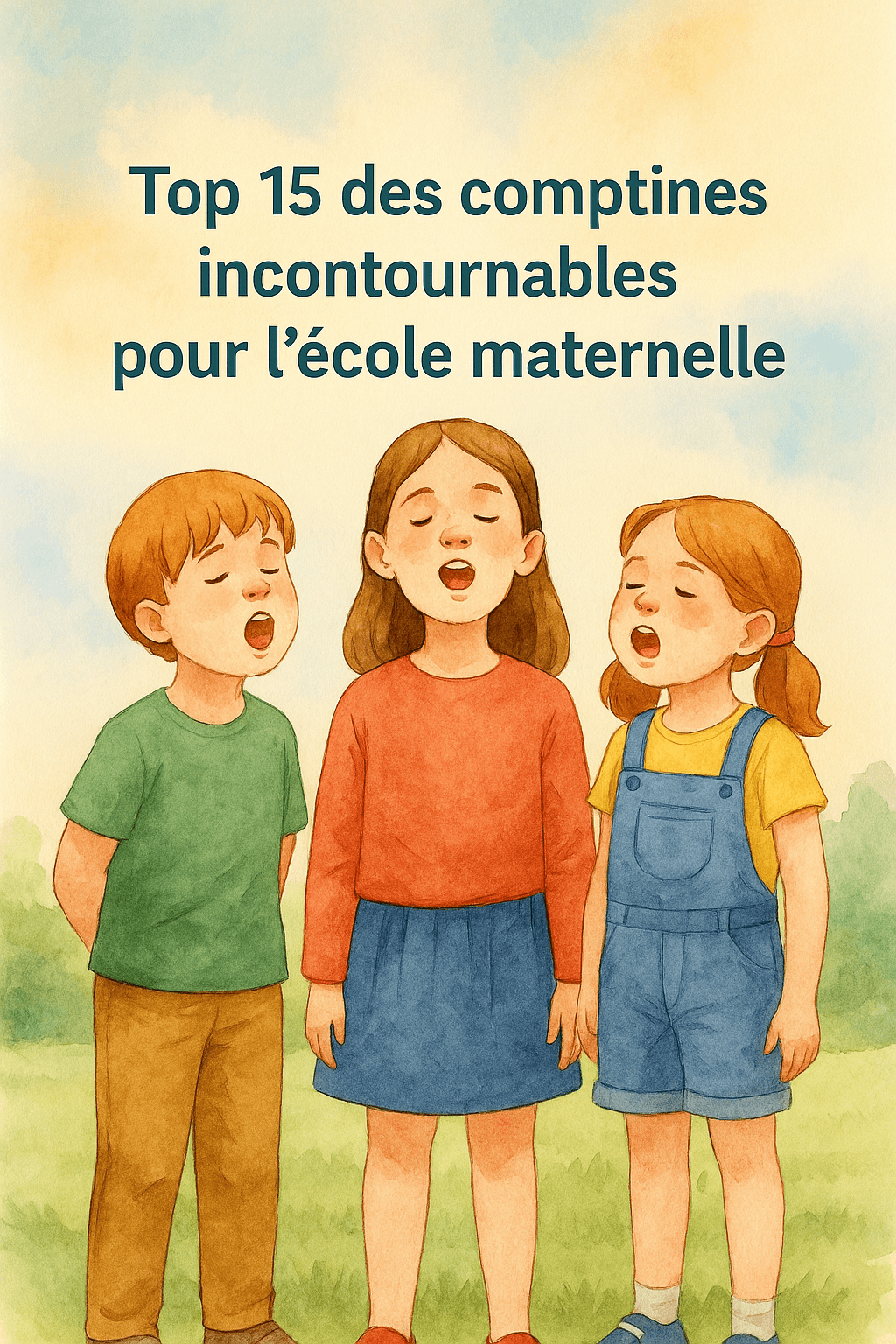image représentative de l'article Top 15 des comptines incontournables pour l'école maternelle