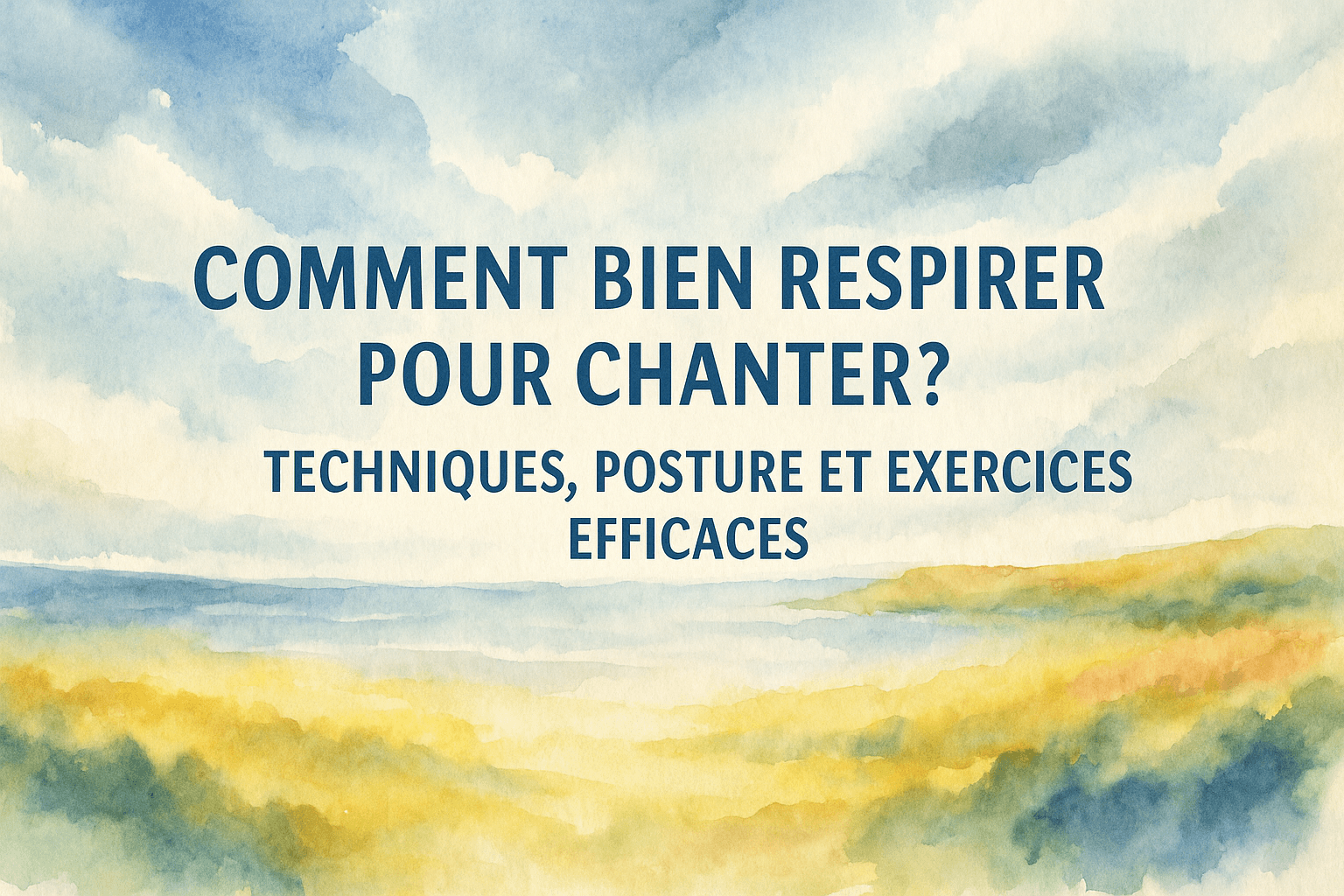 image représentative de l'article Comment bien respirer pour chanter ? Techniques, posture et exercices efficaces