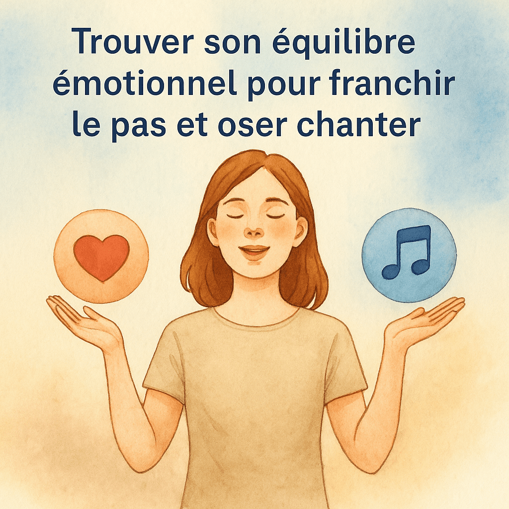 image représentative de l'article Trouver son équilibre émotionnel pour franchir le pas et oser chanter !