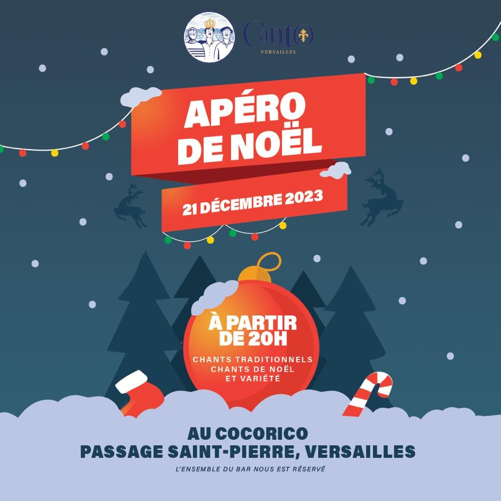 image représentative de l'évènement Apéro de Noël Canto Versailles