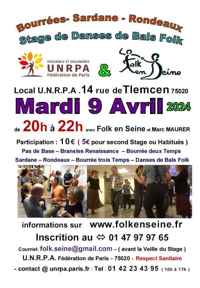 image représentative de l'évènement Stage Bourrées - Sardane - Rondeaux