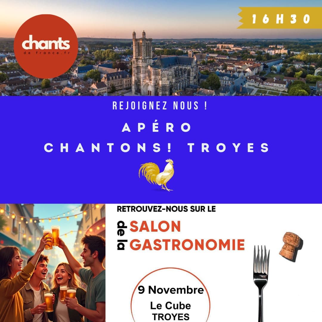 image représentative de l'évènement Chantons au salon de la gastronomie - Troyes
