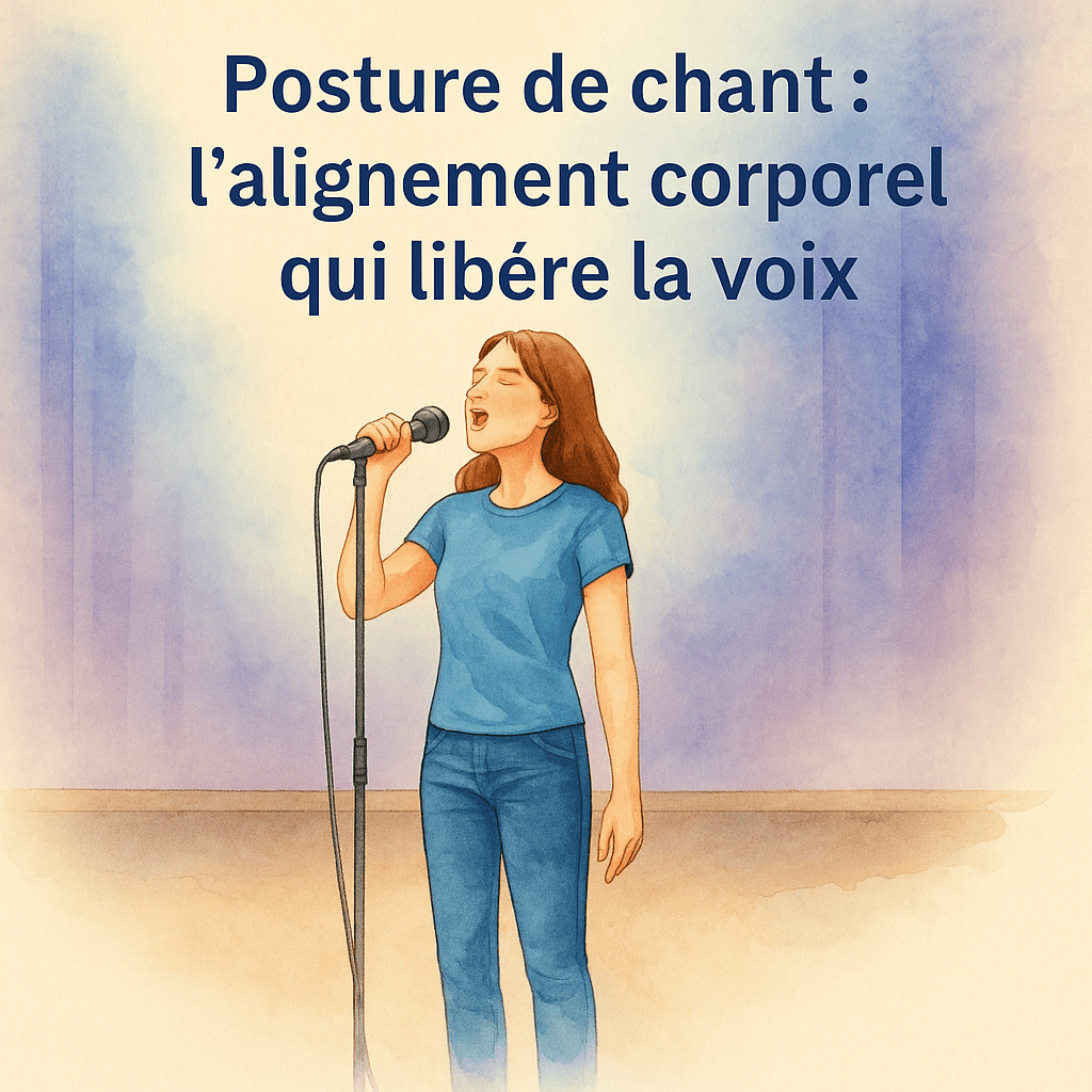 image représentative de l'article Posture de chant : l’alignement corporel qui libère la voix