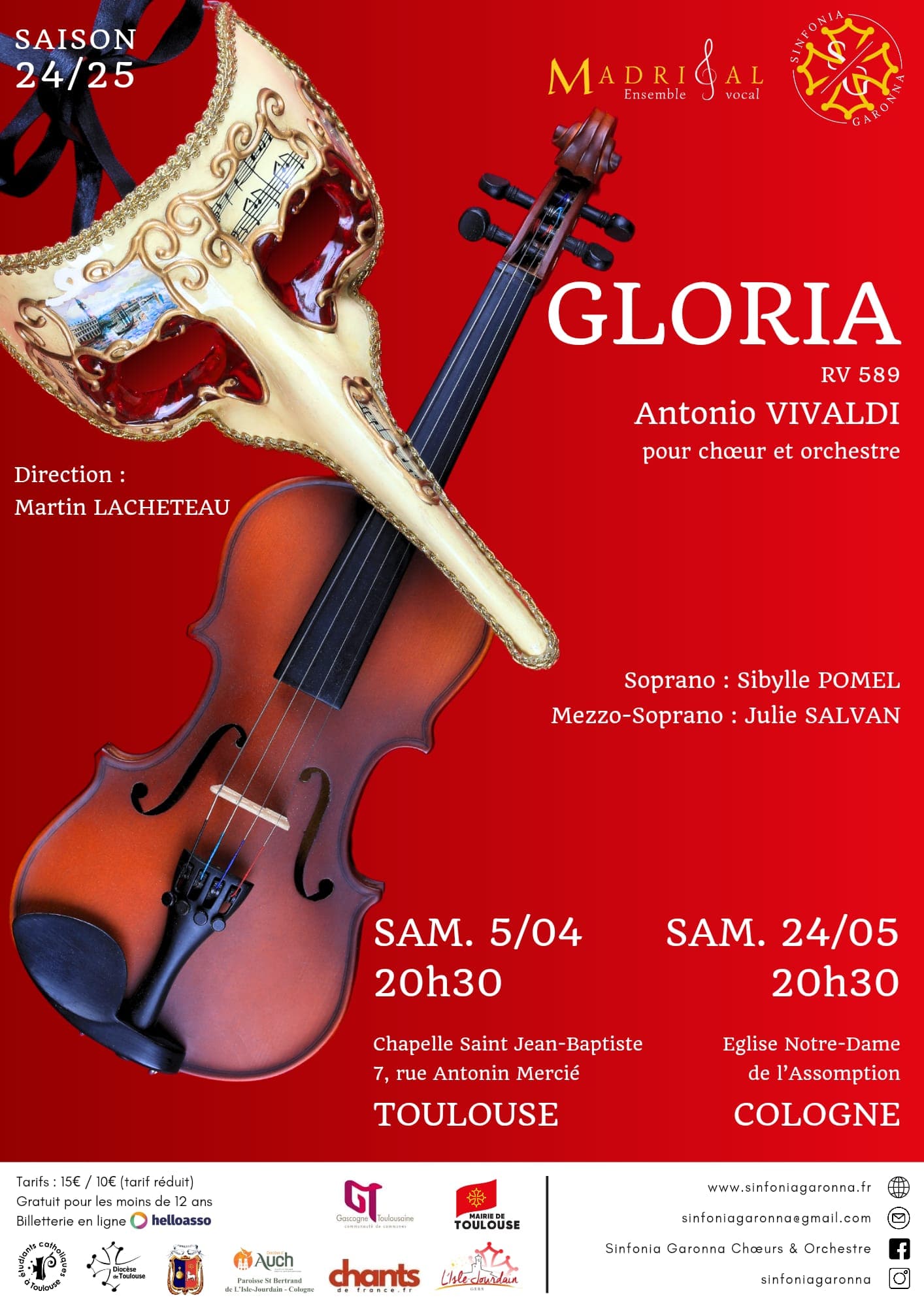 image représentative de l'évènement Concert Gloria de Vivaldi