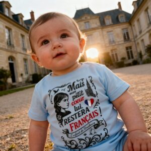 Le T-shirt "La Strasbourgeoise" en jersey pour bébé !