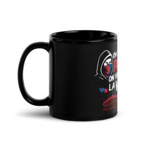 Mug PSG « Tous ensemble on chantera » – céramique noire