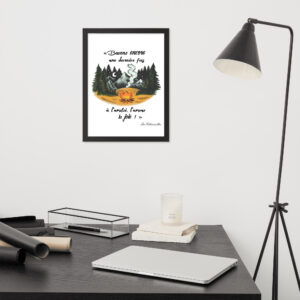 Affiche Encadrée du chant Les Retrouvailles