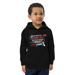 Sweat à capuche écologique pour enfants "Tous ensemble on va chanter !"