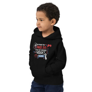 Sweat à capuche enfant PSG « Tous ensemble on chantera » – coton bio
