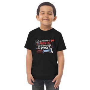 T-shirt bébé PSG « Tous ensemble on chantera » – jersey doux