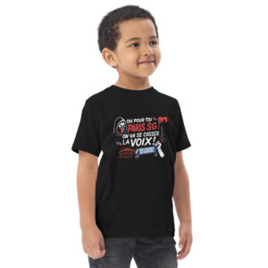 T-shirt bébé PSG « Tous ensemble on chantera » – jersey doux