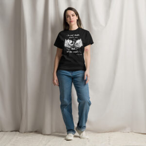 T-shirt - Chant scout "Les Retrouvailles" - Citation « On peut chanter… » - Blanc