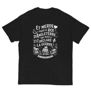 T-shirt – Chant de marin « Au 31 du mois d’Août » – impression en blanc