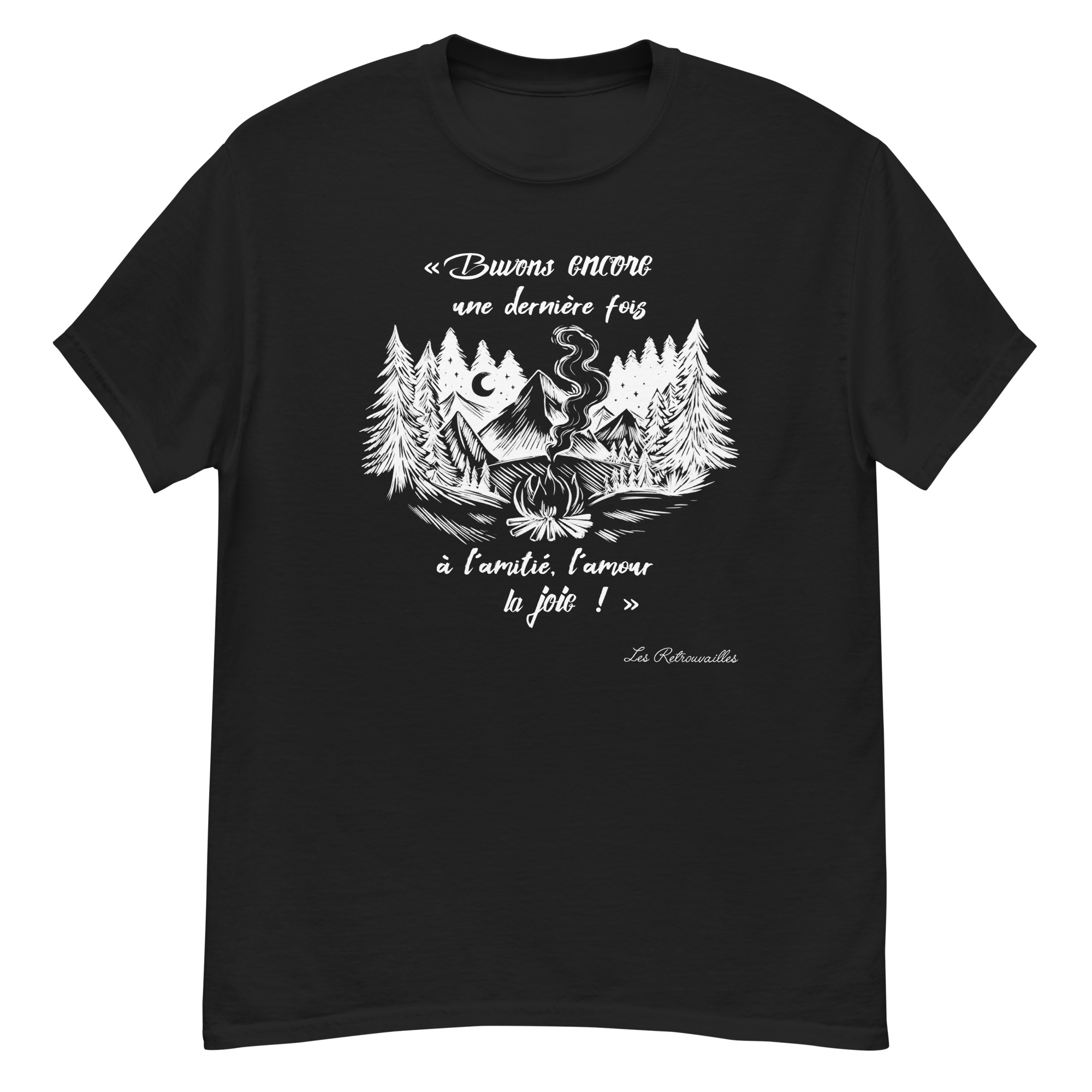 T-shirt – Chant scout « Les Retrouvailles » – Blanc – Image 4