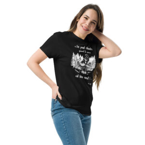 T-shirt - Chant scout "Les Retrouvailles" - Citation « On peut chanter… » - Blanc