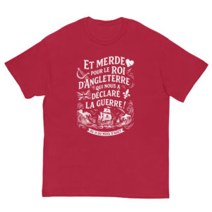 T-shirt – Chant de marin « Au 31 du mois d’Août » – impression en blanc