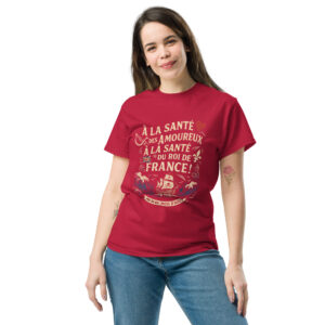 T-shirt – Chant de marin « Au 31 du mois d’Août » – Citation « À la santé des amoureux ».