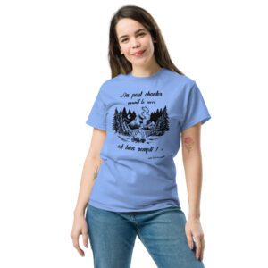 T-shirt - Chant scout "Les Retrouvailles" - Citation « On peut chanter… » - Noir