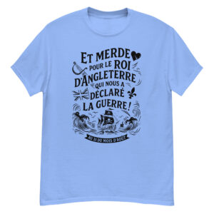 T-shirt – Chant de marin « Au 31 du mois d’Août » - impression en noir