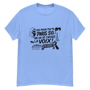 T-shirt PSG « Tous ensemble on chantera » – impression noire