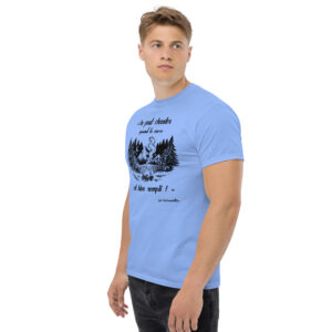 T-shirt - Chant scout "Les Retrouvailles" - Citation « On peut chanter… » - Noir