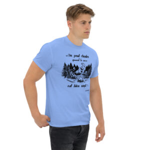 T-shirt - Chant scout "Les Retrouvailles" - Citation « On peut chanter… » - Noir