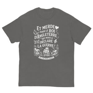 T-shirt – Chant de marin « Au 31 du mois d’Août » – impression en blanc