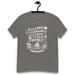 T-shirt – Chant de marin « Au 31 du mois d’Août » – Citation « À la santé des amoureux » blanc