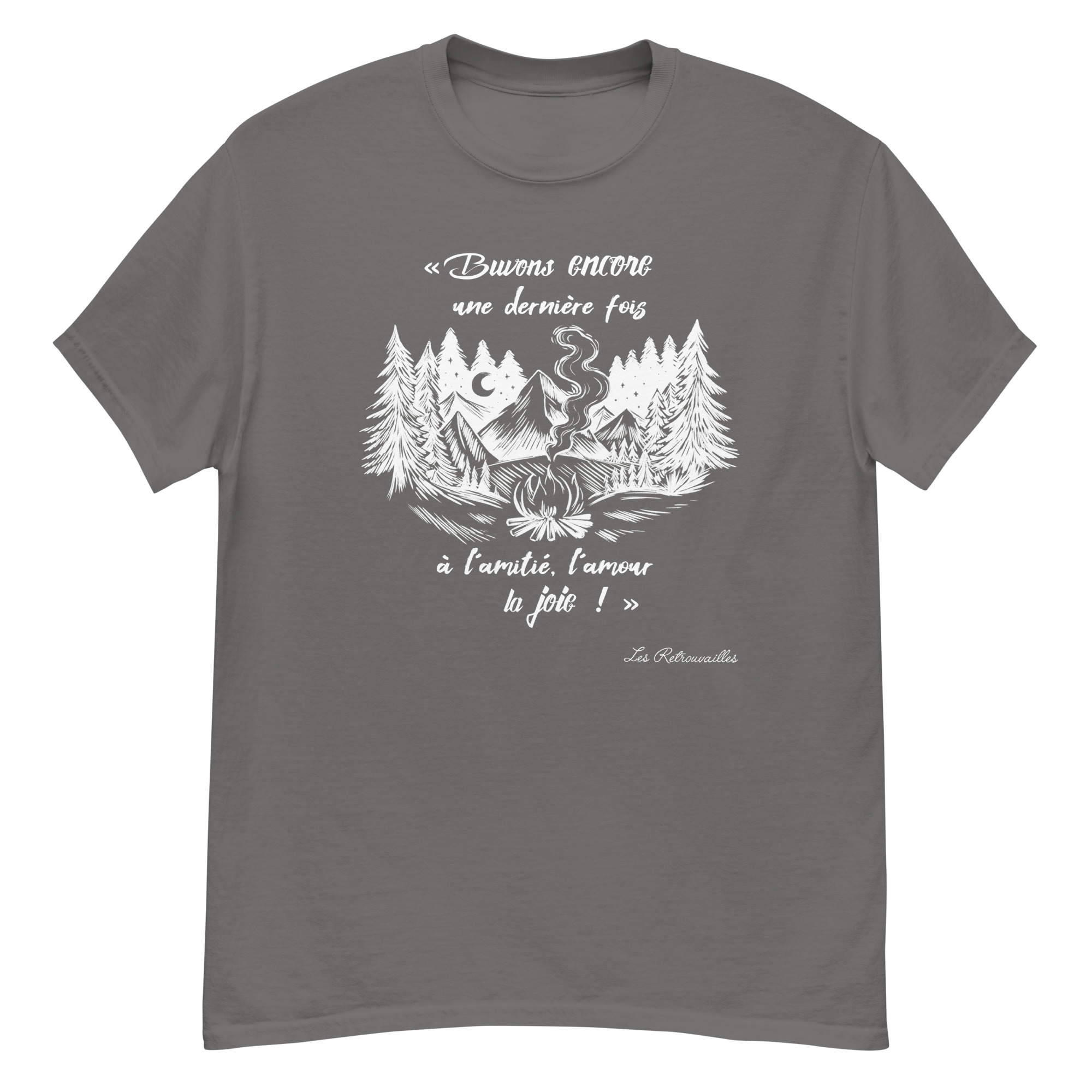 T-shirt – Chant scout « Les Retrouvailles » – Blanc – Image 13