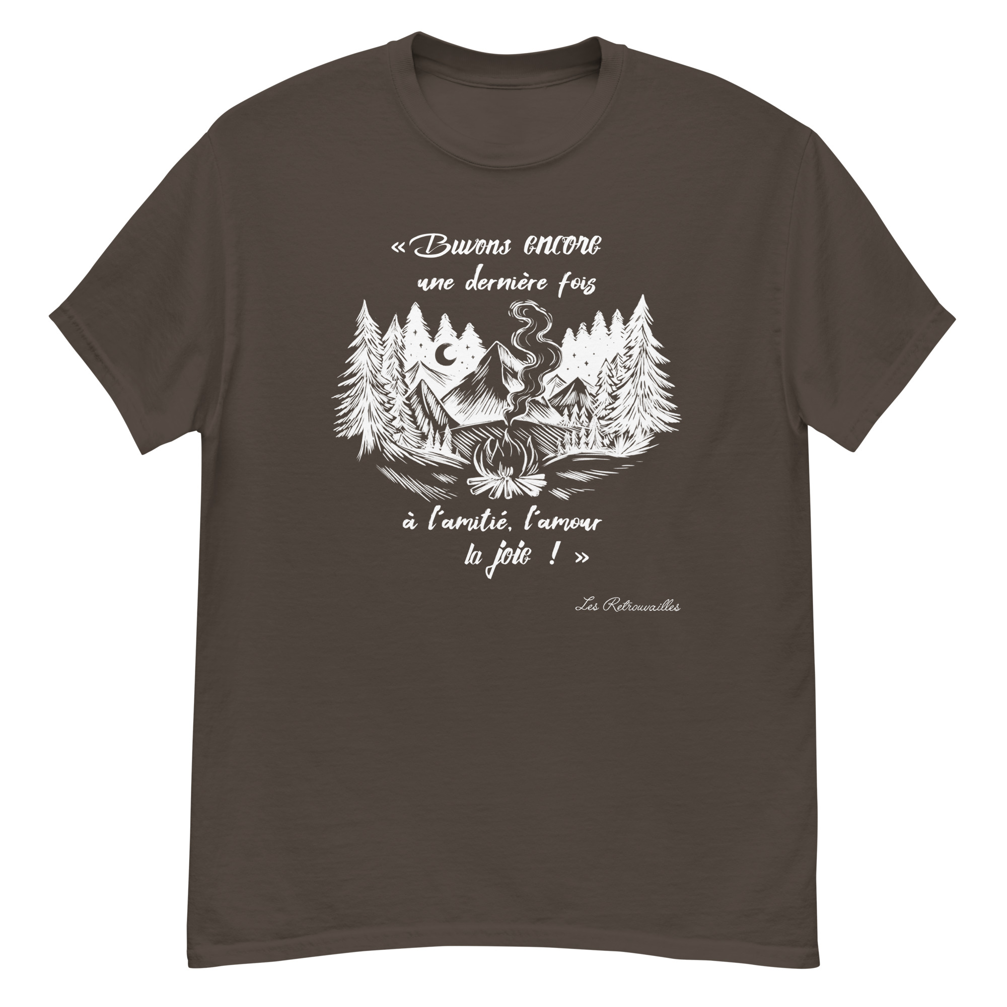 T-shirt – Chant scout « Les Retrouvailles » – Blanc