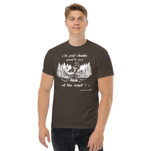 T-shirt – Chant scout « Les Retrouvailles » – Citation « On peut chanter… » – Blanc