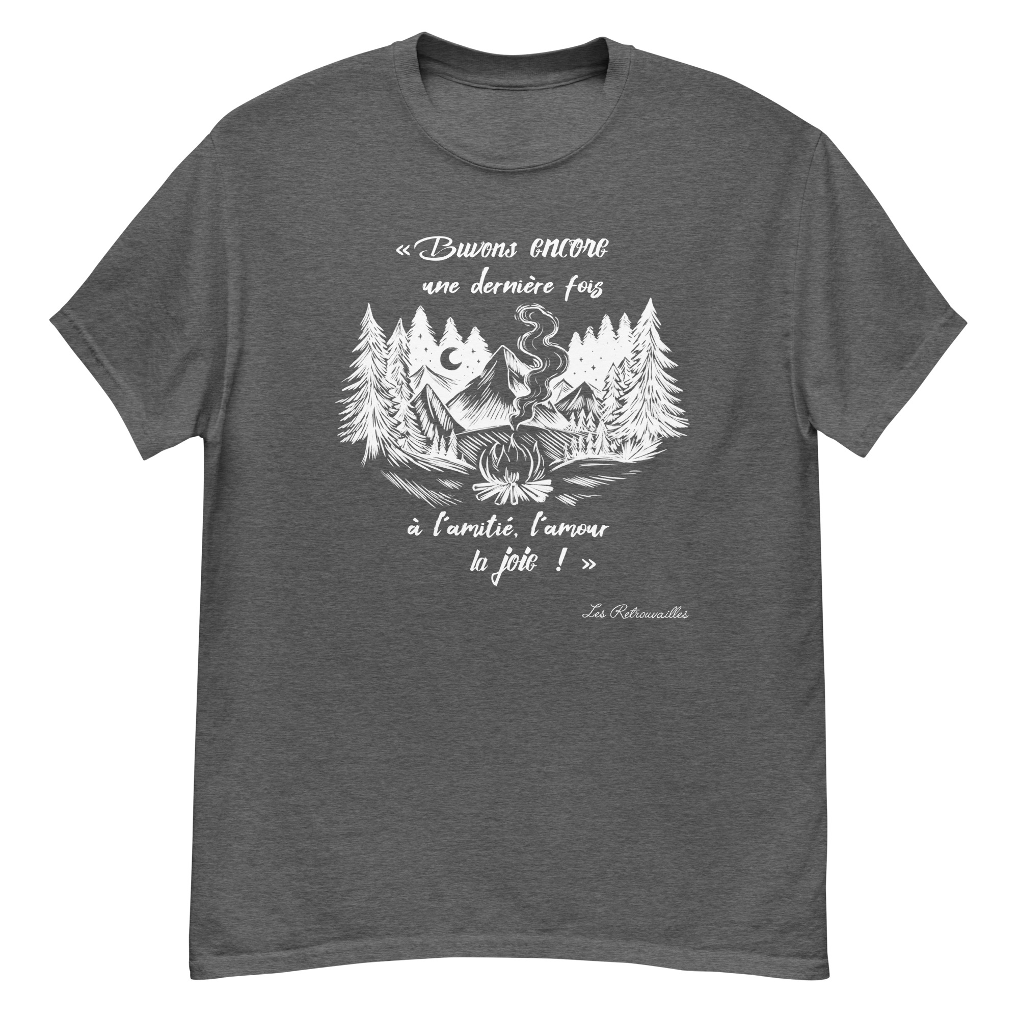 T-shirt – Chant scout « Les Retrouvailles » – Blanc – Image 10