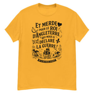 T-shirt – Chant de marin « Au 31 du mois d’Août » - impression en noir