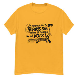 T-shirt PSG « Tous ensemble on chantera » – impression noire