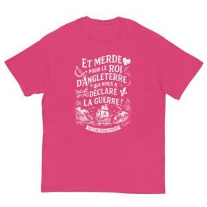 T-shirt – Chant de marin « Au 31 du mois d’Août » – impression en blanc