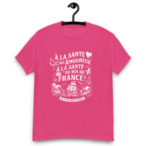 T-shirt – Chant de marin « Au 31 du mois d’Août » – Citation « À la santé des amoureux » blanc