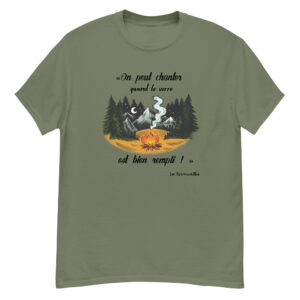 T-shirt - Chant scout "Les Retrouvailles" - Citation "On peut chanter..."