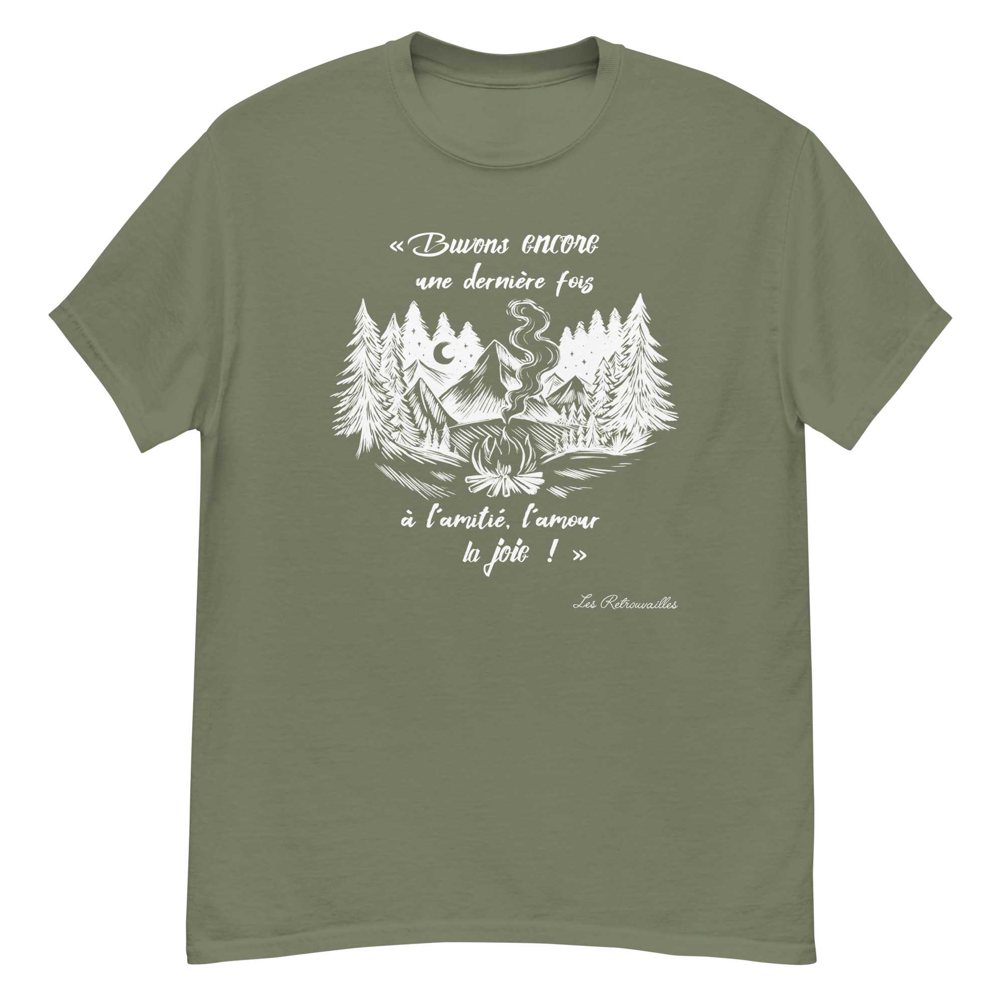 T-shirt – Chant scout « Les Retrouvailles » – Blanc – Image 14