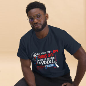 T-shirt PSG « Tous ensemble on chantera » – homme, impression couleur