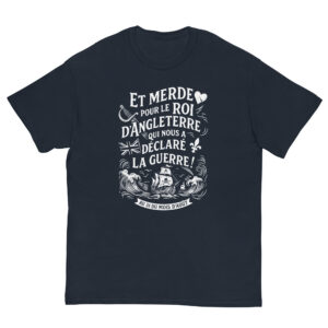 T-shirt – Chant de marin « Au 31 du mois d’Août » – impression en blanc