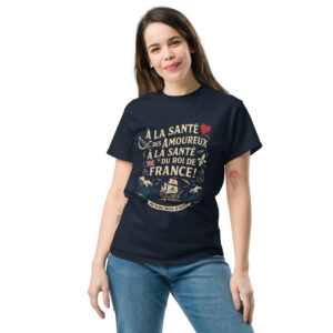 T-shirt – Chant de marin « Au 31 du mois d’Août » – Citation « À la santé des amoureux ».