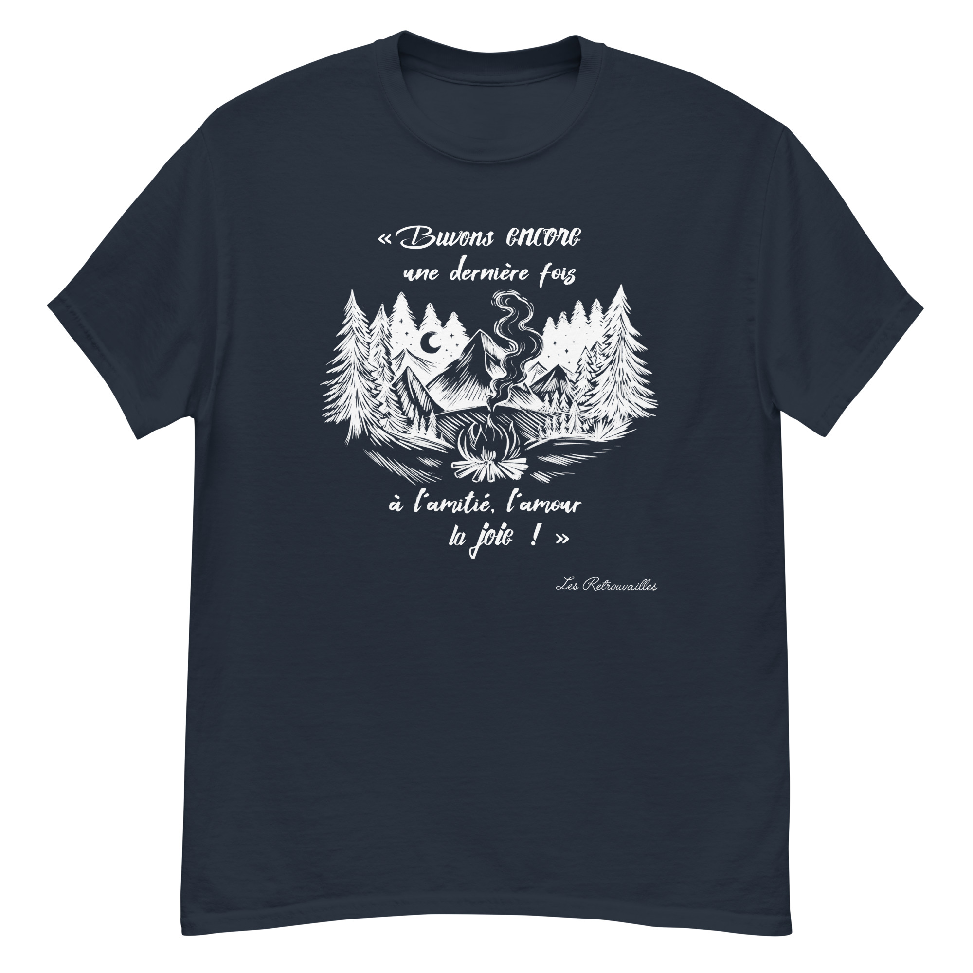 T-shirt – Chant scout « Les Retrouvailles » – Blanc – Image 5