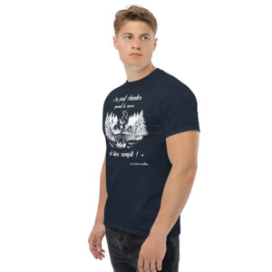 T-shirt - Chant scout "Les Retrouvailles" - Citation « On peut chanter… » - Blanc